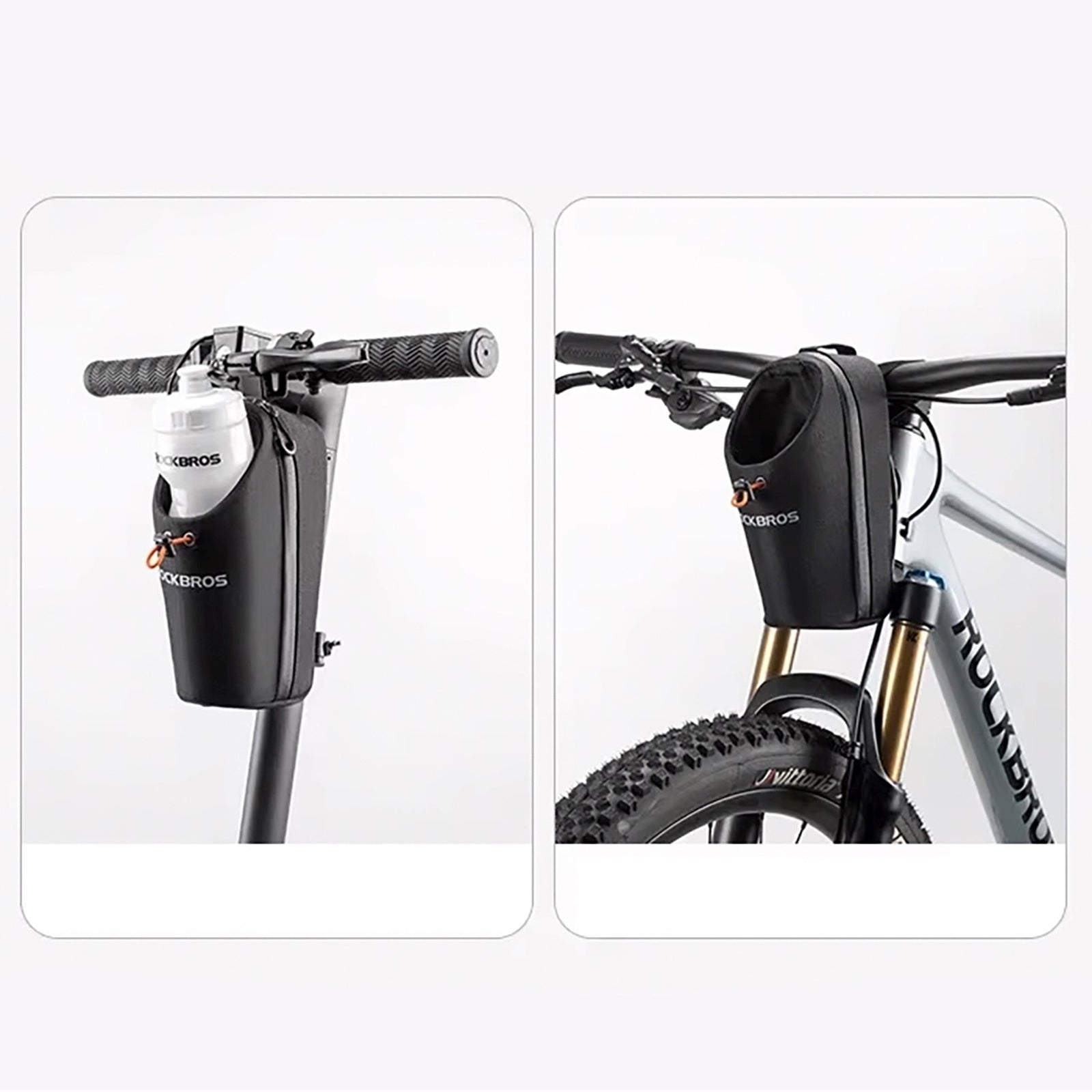 ROCKBROS Scooter handlebar bag with space for a 1.5L water bottle - black – image 8