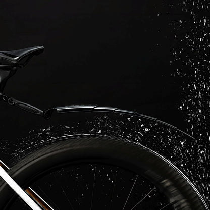 ROCKBROS Set of foldable, telescopic bicycle fenders - black – image 5