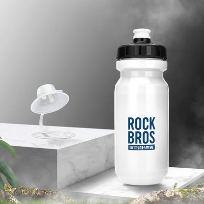 ROCKBROS Bicycle water bottle for drinks 600 ml - white – image 3