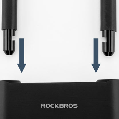 ROCKBROS SMART bicycle lock with fingerprint reader and Bluetooth - black – image 7