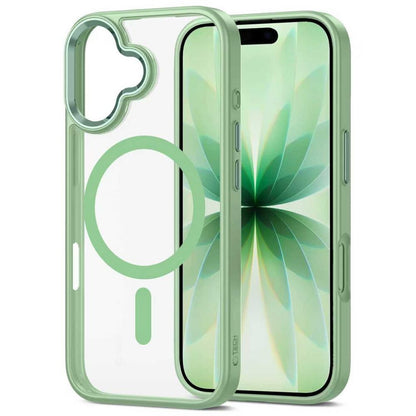 Tech-Protect MagMat MagSafe case for iPhone 17 - transparent green – image 3