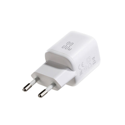 JOYROOM USB-A USB-C 33W wall charger with 60W USB-C to USB-C cable 1m - white