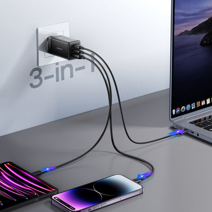 DUDAO GaN wall charger with USB-C cable 1m 65W - black – image 29