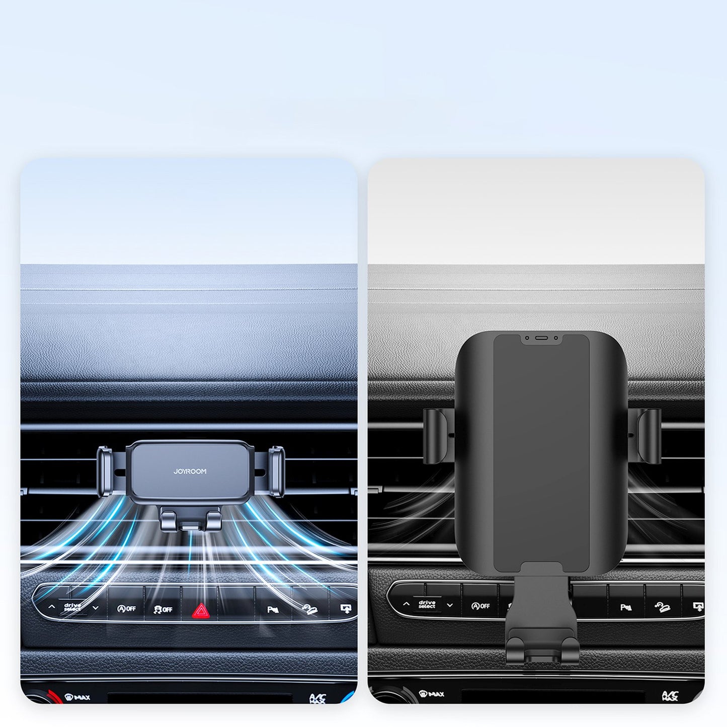 DUDAO Car phone holder for air vent, black – image 23
