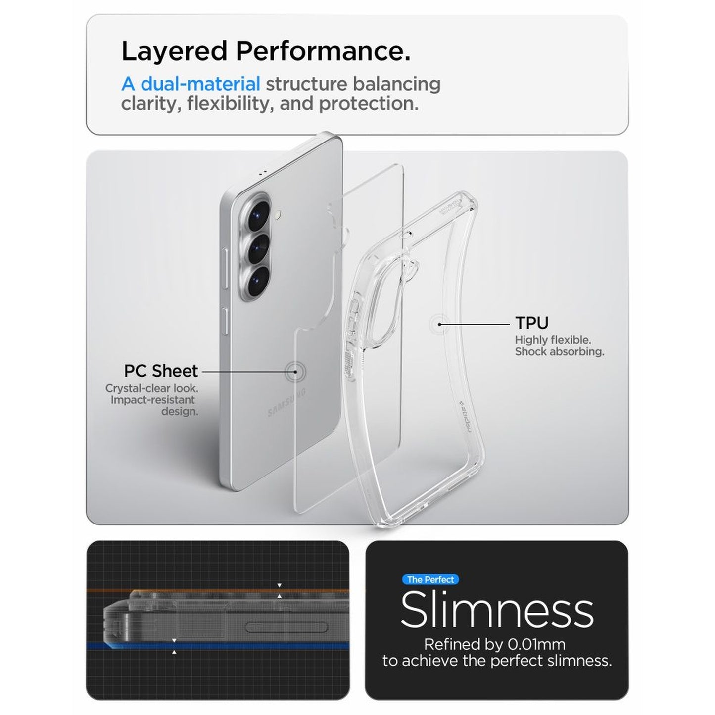 SPIGEN Case cover for Samsung Galaxy S26 Ultra Hybrid - transparent – image 8