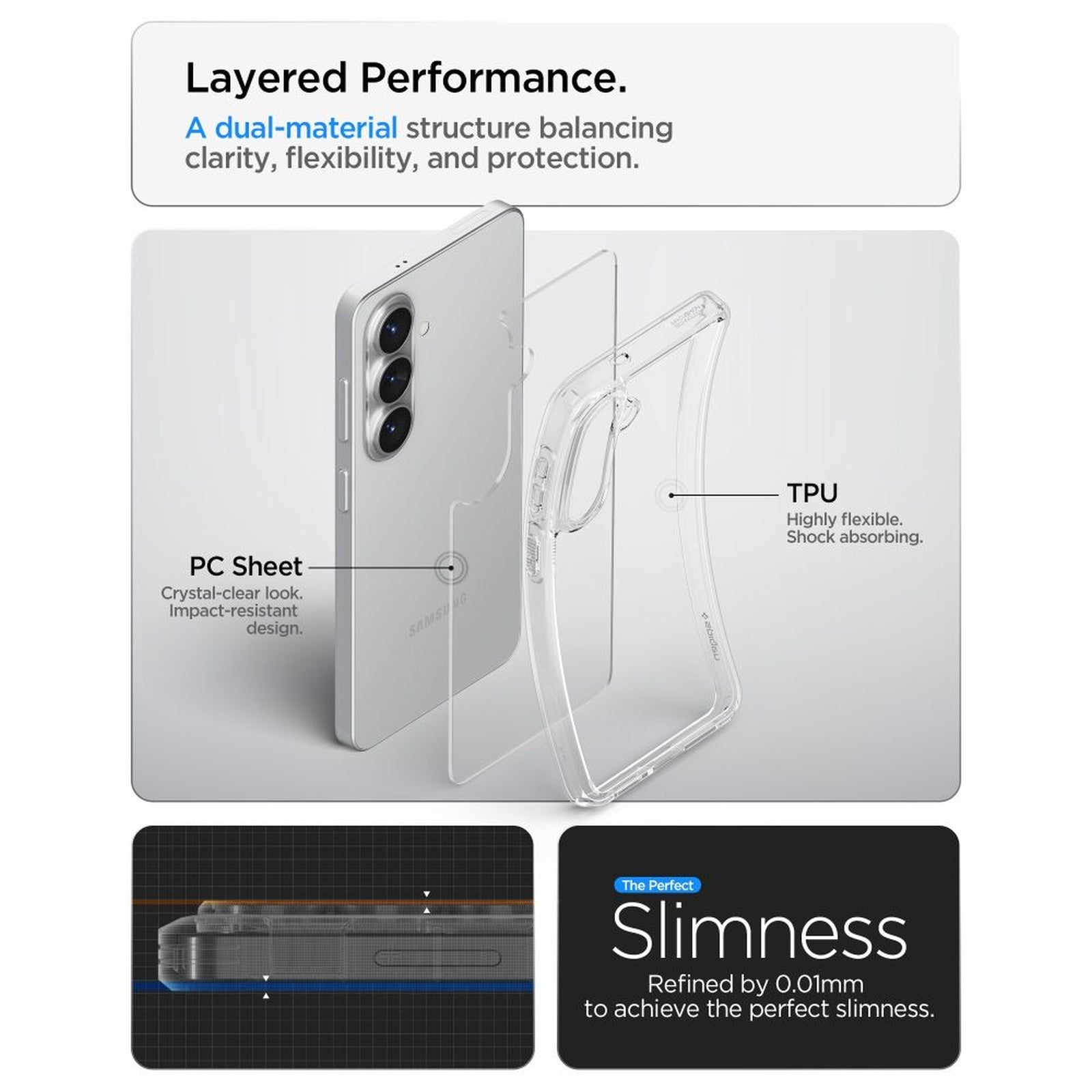 SPIGEN Case cover for Samsung Galaxy S26 Ultra Hybrid - transparent – image 8