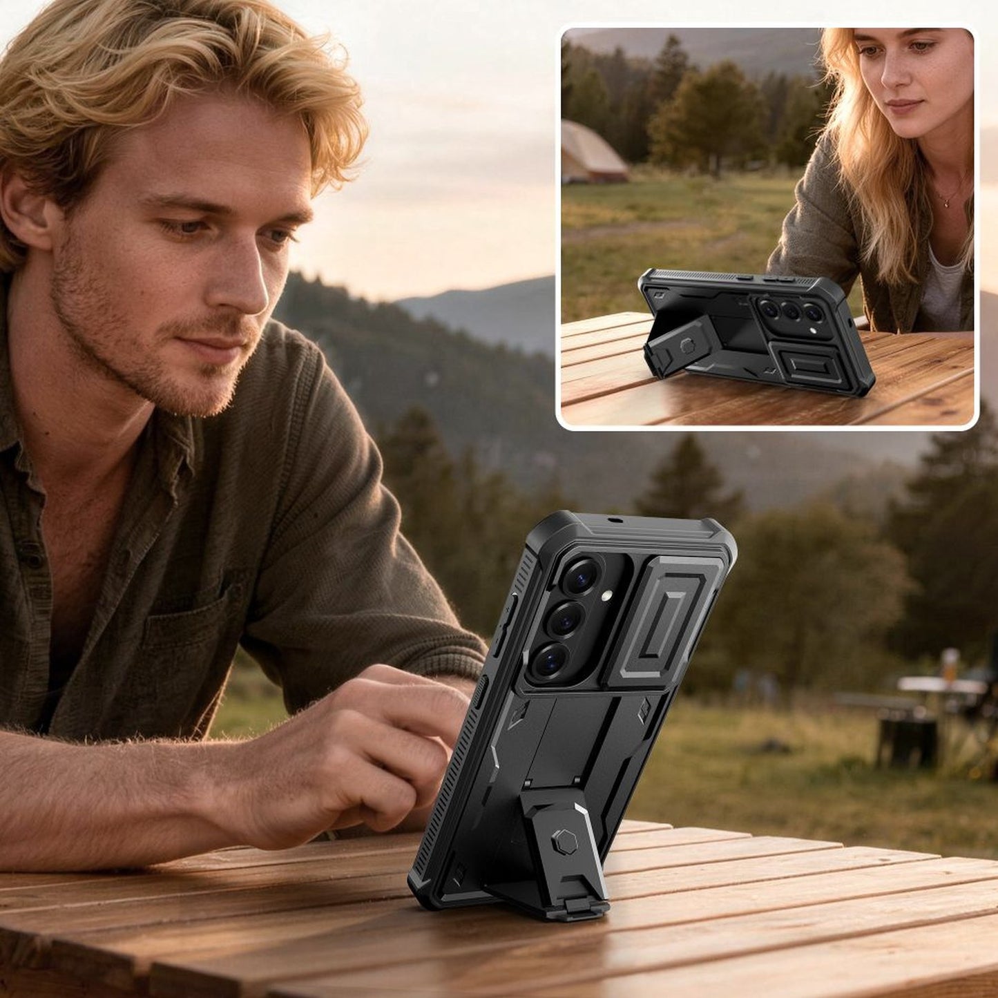Tech-Protect Case cover for Samsung Galaxy S26 Kevlar Cam+ - black – image 4