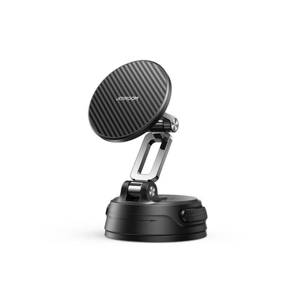 JOYROOM Magnetic car holder with suction cup for windshield, dashboard - black