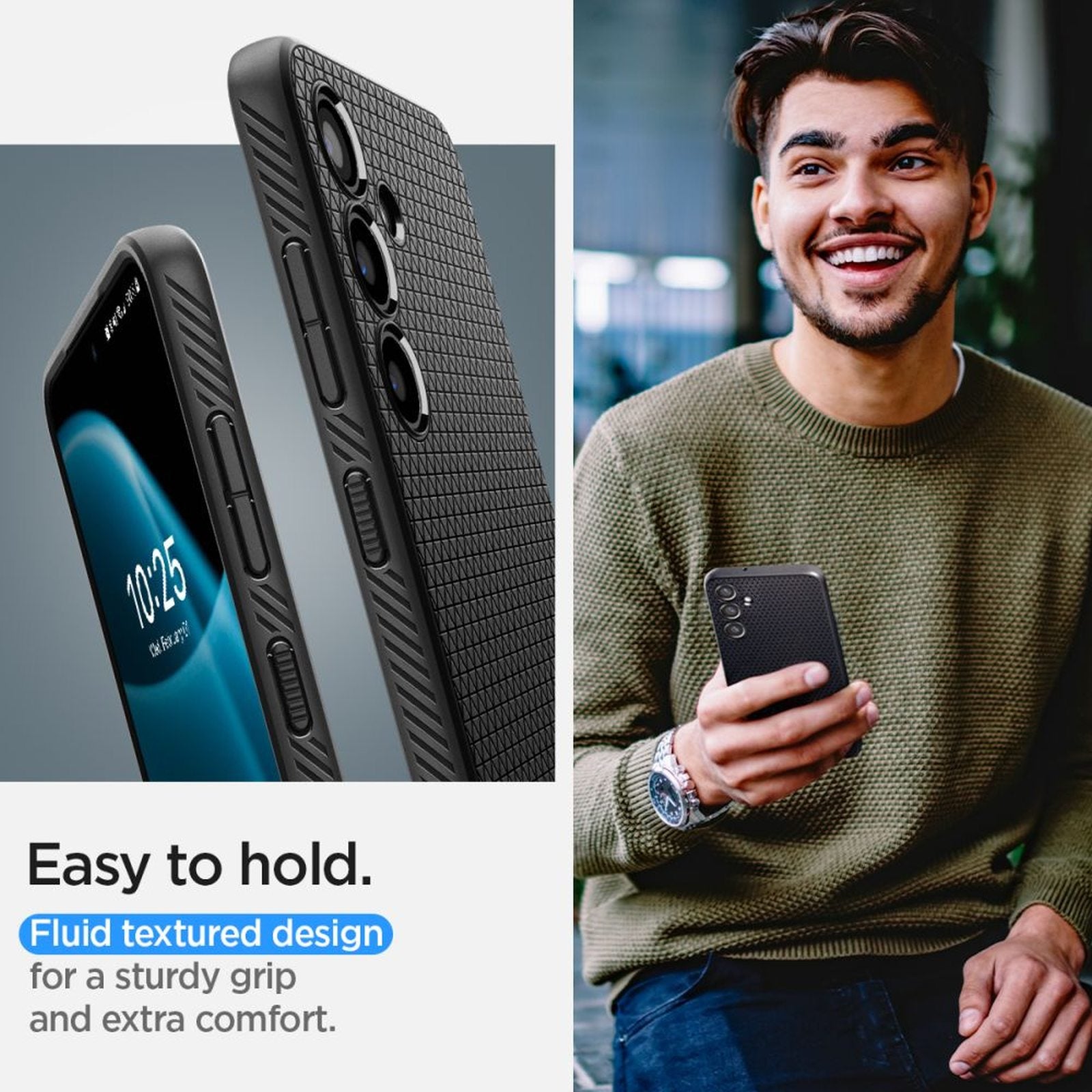 SPIGEN Case cover for Samsung Galaxy S24 Liquid Air - matte black – image 10