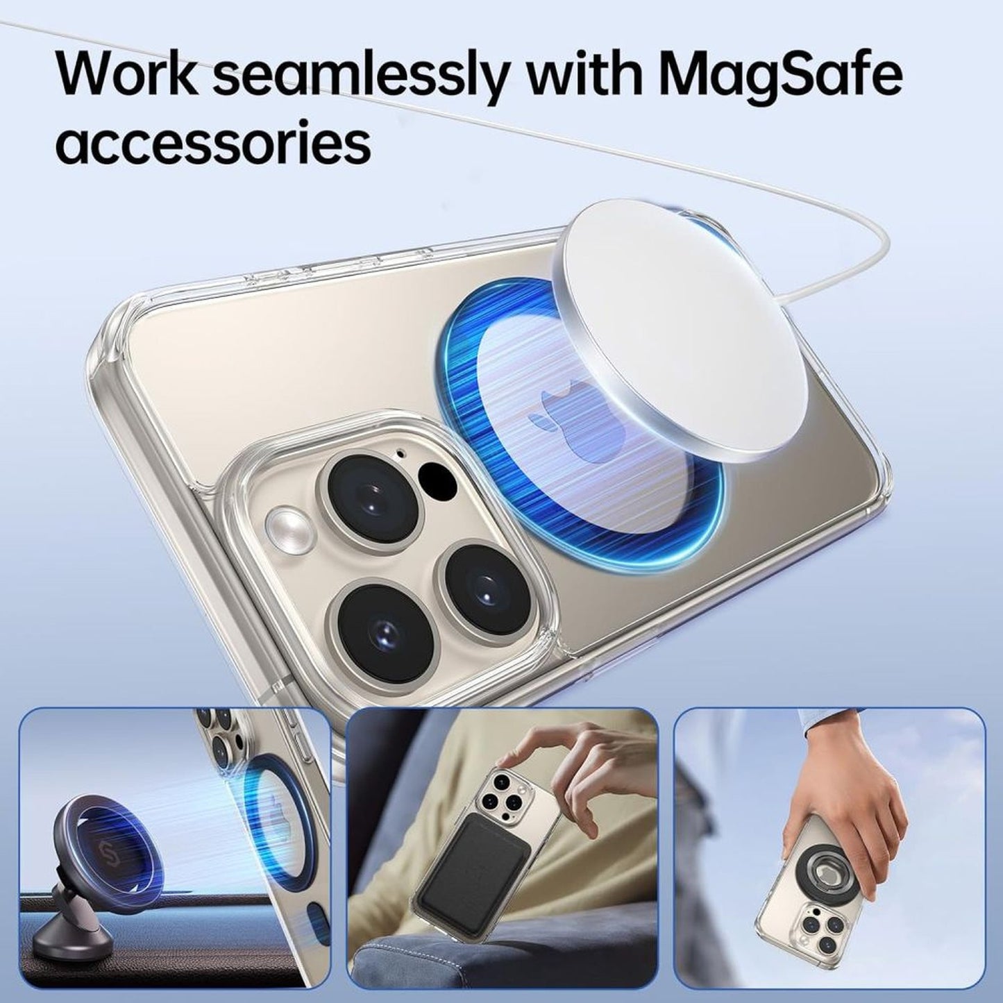 Tech-Protect Universal MagSafe magnetic ring for a smartphone - black – image 3