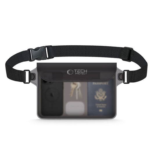 Tech-Protect Waterproof pouch for smartphone documents - black