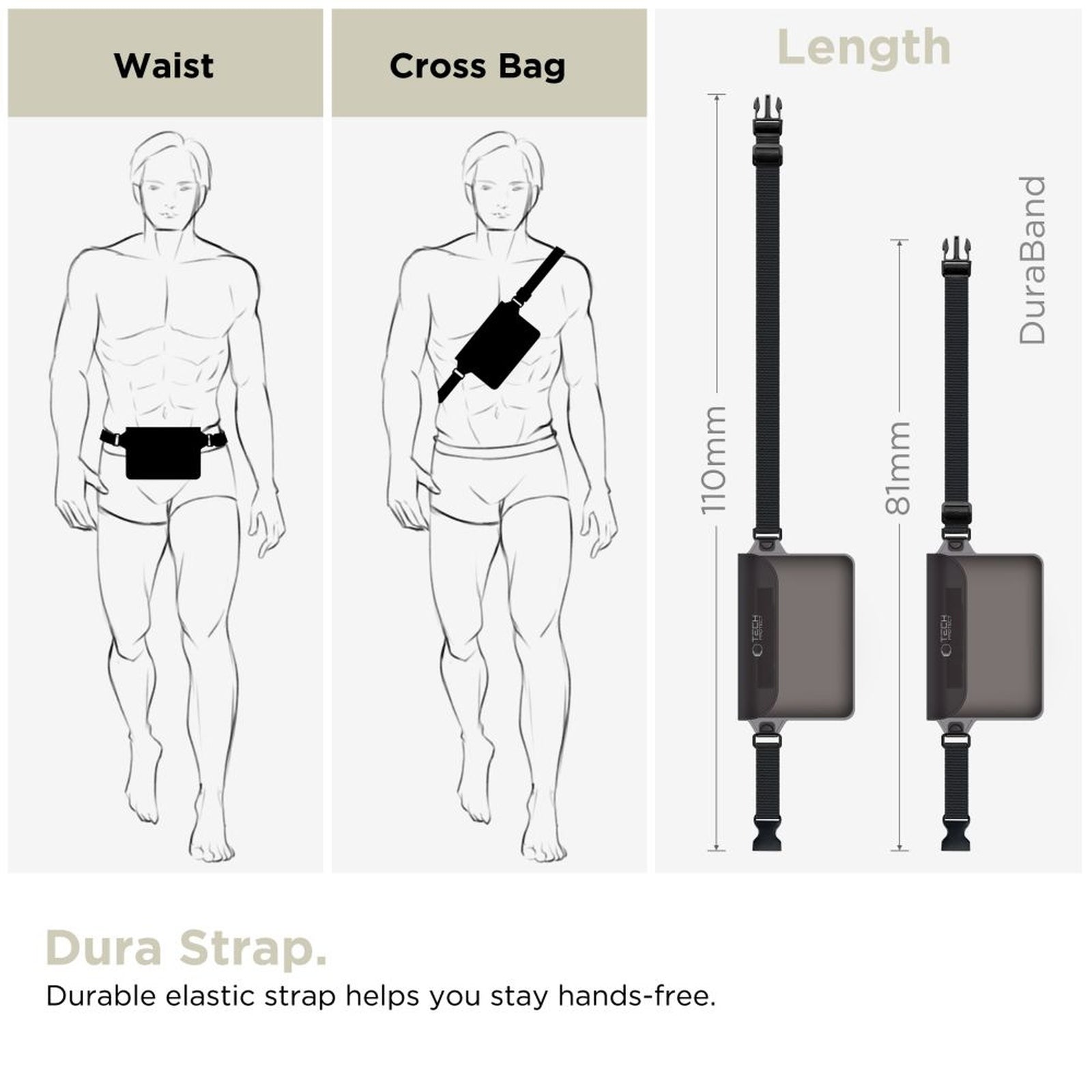 Tech-Protect Waterproof pouch for smartphone documents - black – image 4