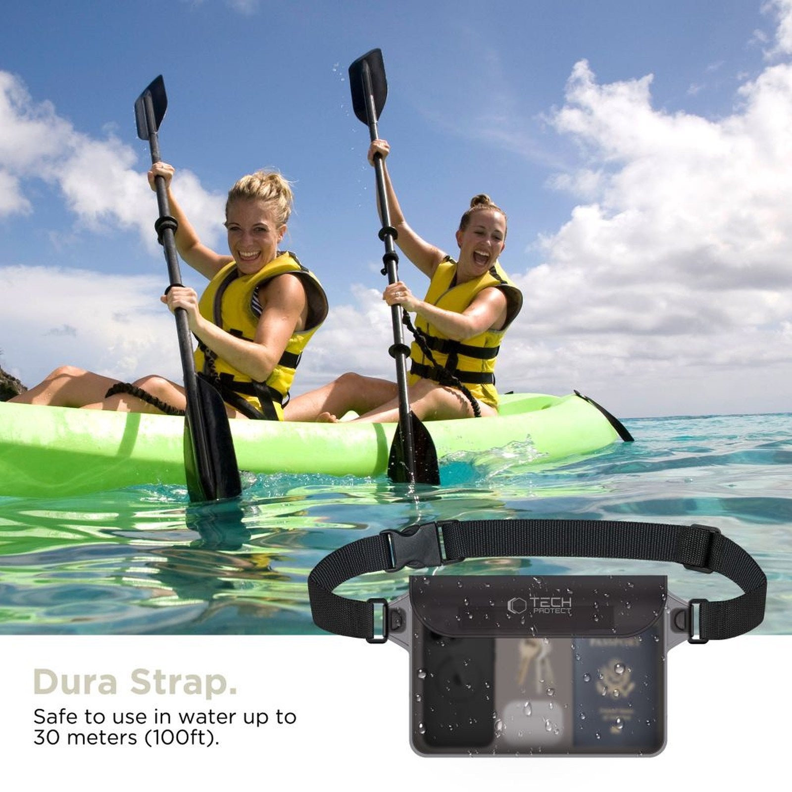 Tech-Protect Waterproof pouch for smartphone documents - black – image 5