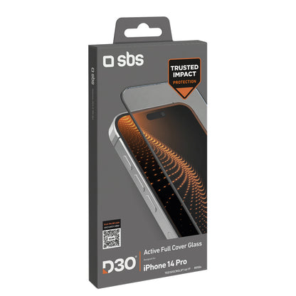SBS Tempered glass with frame for iPhone 14 Pro D3O – image 3