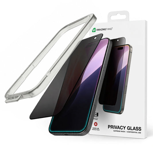 AmazingThing Tempered privacy glass for iPhone 16 Pro Max Titan Privacy Glass