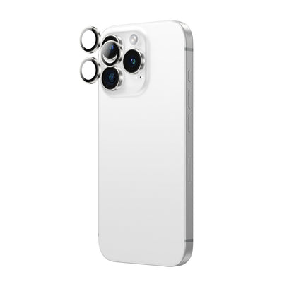 AmazingThing Tempered glass with camera lens frame for iPhone 16 Pro / 16 Pro Max - silver – image 3