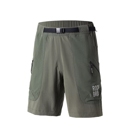 ROCKBROS Sports shorts with a belt, size XXXL - green