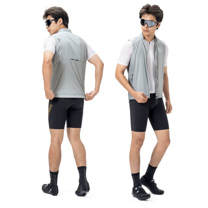 ROCKBROS Spring/autumn windproof vest, size M - white and gray – image 8