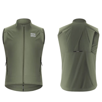 ROCKBROS Spring/autumn windproof vest, size XS - green – image 2