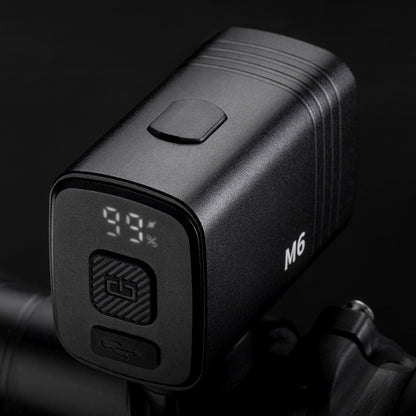 ROCKBROS Rechargeable front bicycle light 1000 lm 2800 mAh - black – image 5