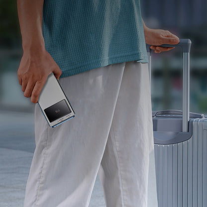 BASEUS Powerbank 10000mAh USB-A USB-C with display cable 22.5W - white – image 5