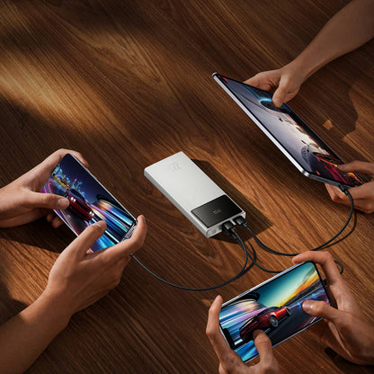 BASEUS Powerbank 10000mAh USB-A USB-C with display cable 22.5W - white – image 7