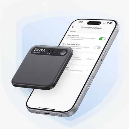 BOYA Voice recorder with AI transcription 64GB 610mAh - black – image 11