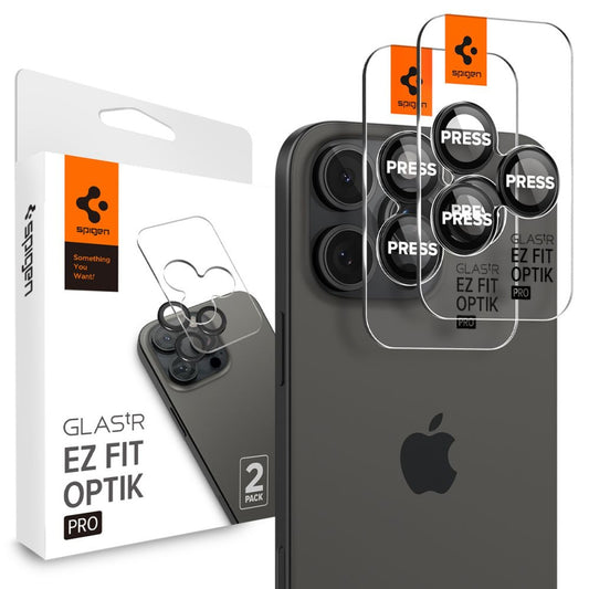 SPIGEN Camera cover for iPhone 14 Pro / Pro Max / 15 Pro / Pro Max / 16 Pro / Pro Max / 17 Pro / 17 Pro Max black - 2 pcs.