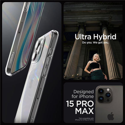 SPIGEN Case cover for iPhone 15 Pro Max Crystal Hybrid - transparent – image 6