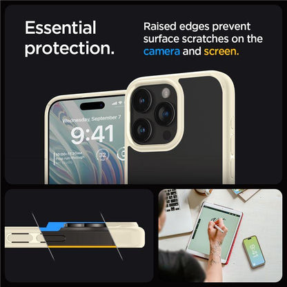 SPIGEN Case cover for iPhone 15 Pro Max Crystal Hybrid - transparent beige – image 7