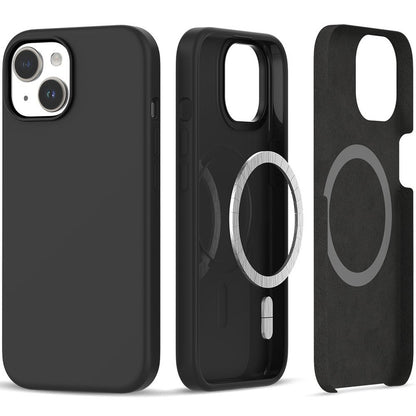 Tech-Protect Case cover for iPhone 15 Silicone MagSafe - matte black
