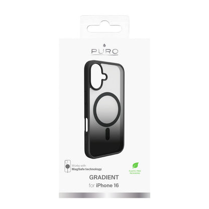 PURO Gradient MagSafe silicone case for iPhone 16 - black – image 10