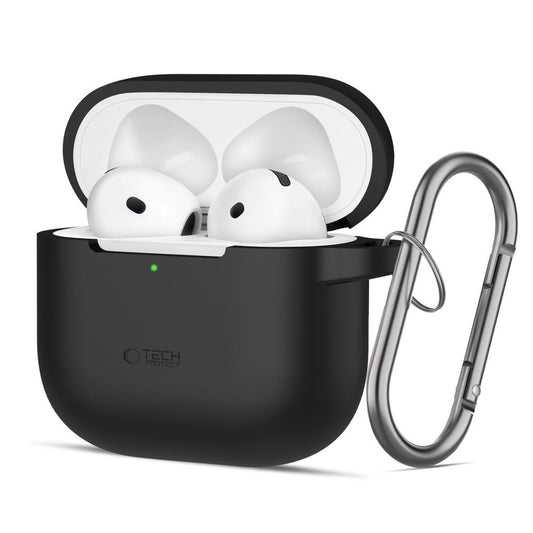 Tech-Protect Case cover for Apple AirPods 4 Silicone Hook - black
