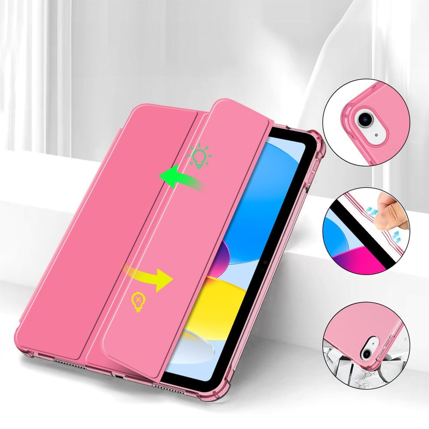 Tech-Protect Case cover for iPad 10 / 2022 SC Pen Hybrid - pink transparent – image 5