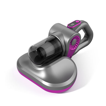 HURTEL Mini vertical hand vacuum cleaner 4in1 with a brush for removing mites - gray – image 2