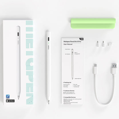 Metapen USB-C Pencil Air8 Pro iPad stylus - white – image 8