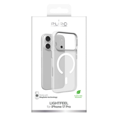PURO Lightfeel MagSafe case for iPhone 17 Pro - transparent white – image 2