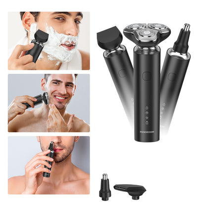 MAXGROOM Electric shaver trimmer 3in1 USB-C 600mAh IPX7 - black – image 2
