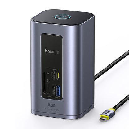 BASEUS HUB 12in1 docking station USB-C USB-A HDMI RJ45 SD microSD 4K 60Hz PD 10Gb/s