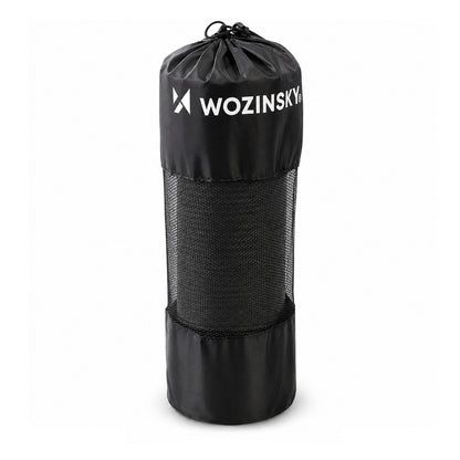 WOZINSKY Gymnastics mat for fitness yoga exercises, thick 183 x 61 x 1.5 cm - black – image 3