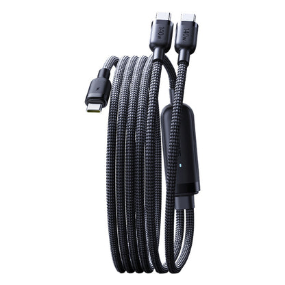 BASEUS Cable 2in1 USB-C - 2x USB-C 140W 1.5 m - black – image 8