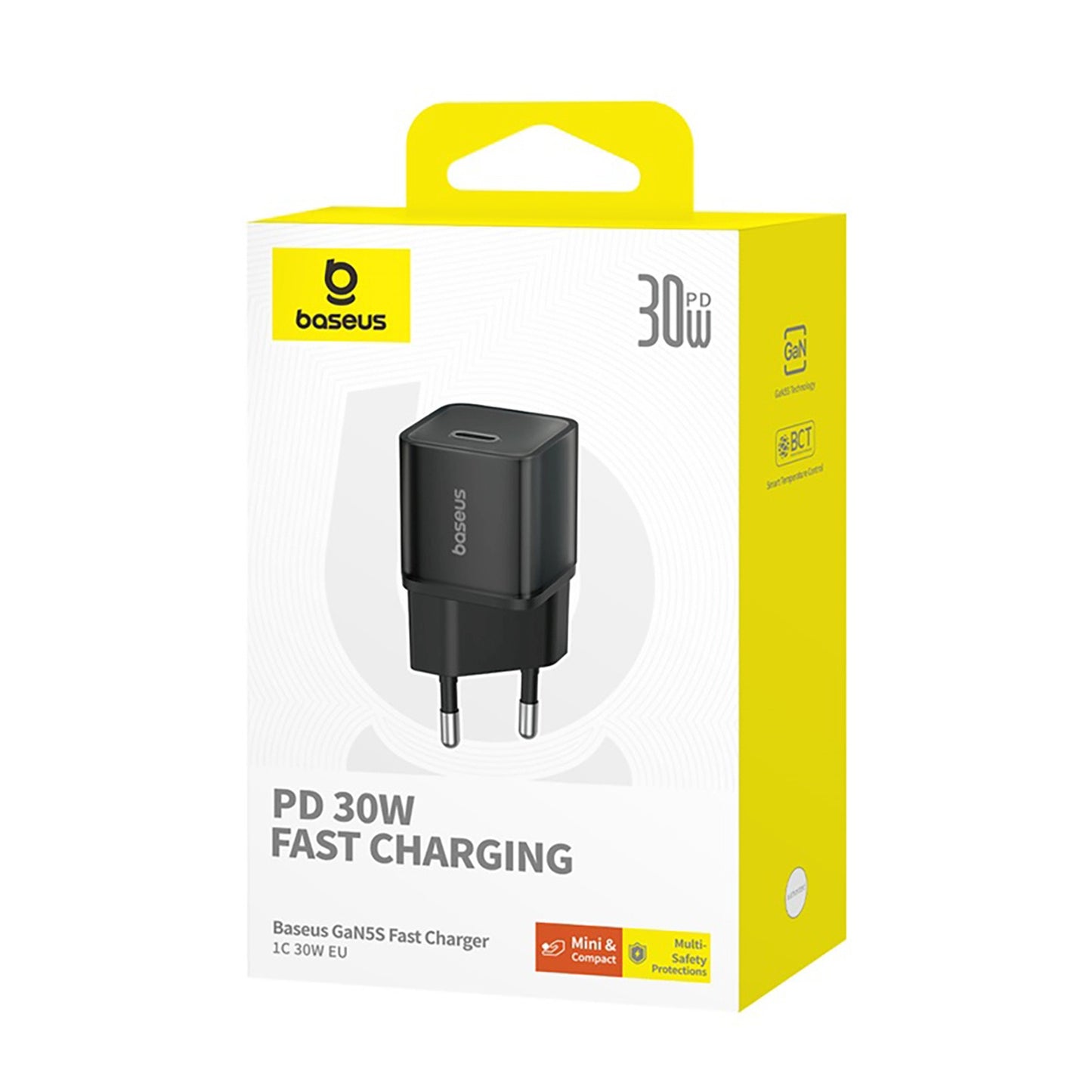BASEUS USB-C EU GaN5S 30W wall charger - black – image 6