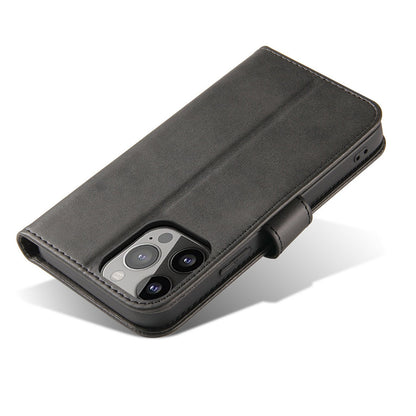 HURTEL Wallet case with flap stand for iPhone 15 Pro Magnet Case - black – image 6