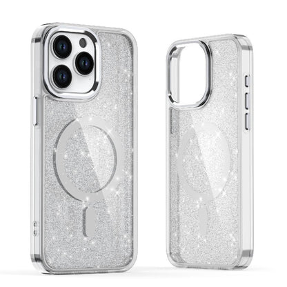 HURTEL Glitter Case MagSafe case for iPhone 16 - white with glitter – image 2