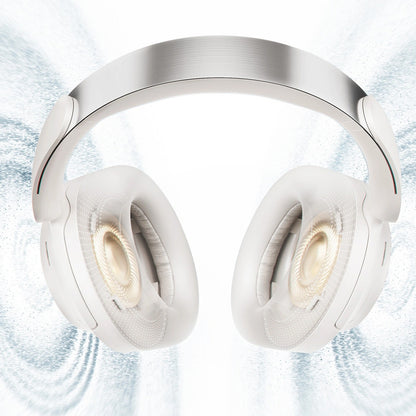 QCY Wireless on-ear headphones with LDAC and ANC noise reduction - white – image 6