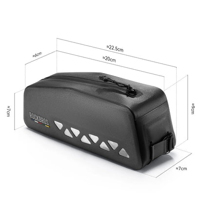 ROCKBROS Waterproof bicycle bag for frame 1L - black – image 2