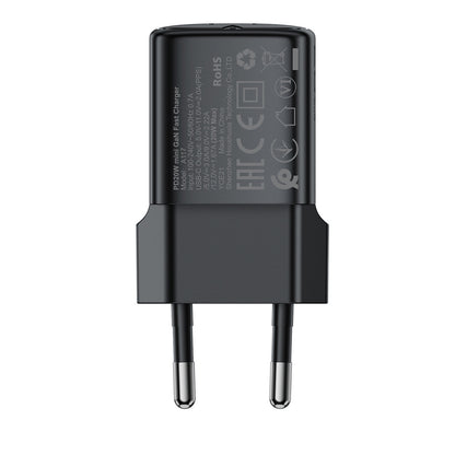 DUDAO USB-A USB-C GaN PD 30W wall charger - black – image 7