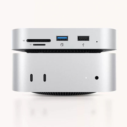 ORICO 9in1 USB-A USB-C RJ45 SD TF mini jack docking station - silver – image 3
