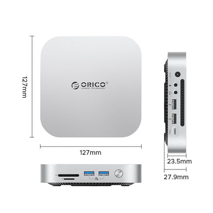 ORICO 9in1 docking station with a bay for an M.2 SSD hard drive - silver – image 2
