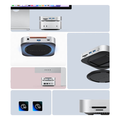 ORICO 9in1 docking station with a bay for an M.2 SSD hard drive - silver – image 8